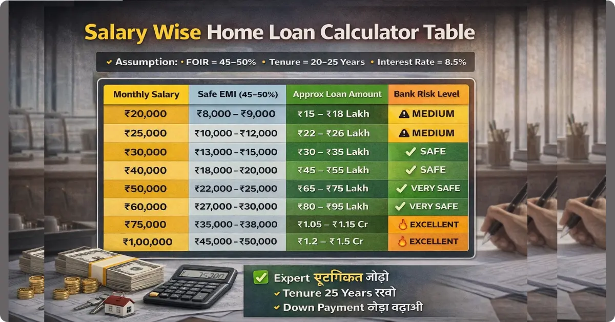 Home Loan Eligibility कैसे चेक करें