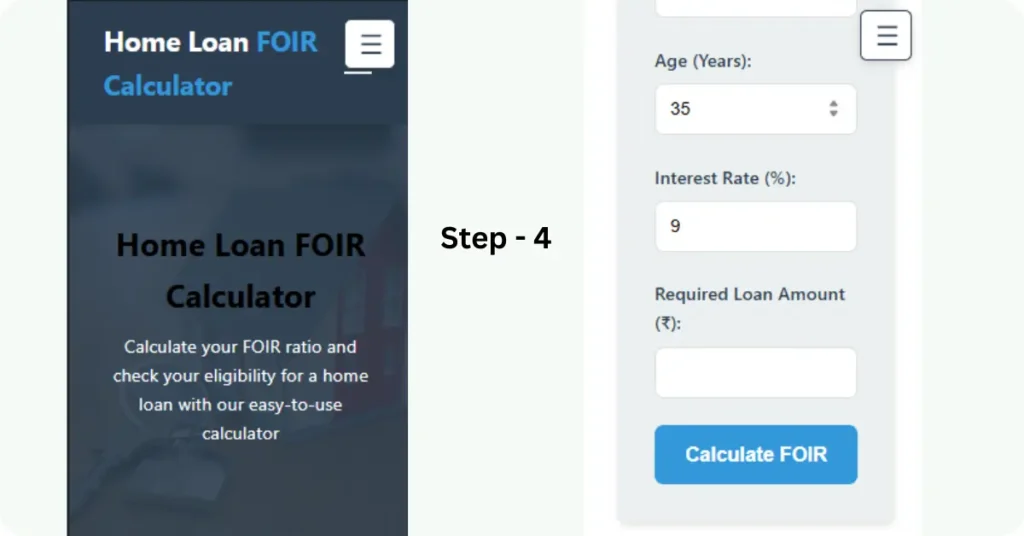 Home-Loan-FOIR-Calculator