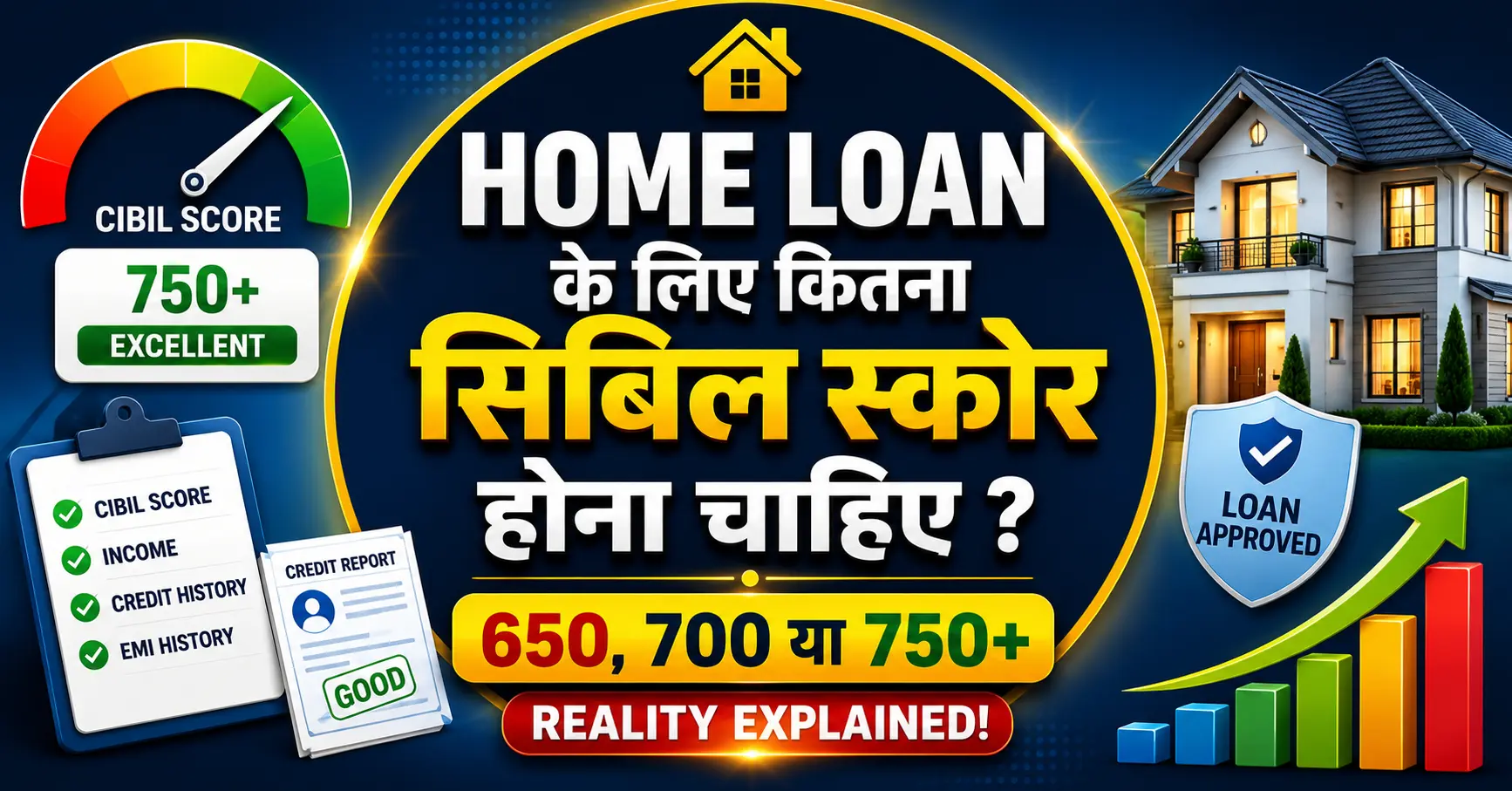 Home loan के लिए कितना सिबिल स्कोर होना चाहिए