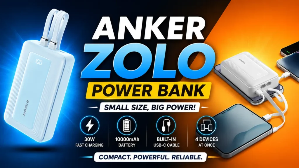 Anker Zolo Power Bank Review in Hindi: ₹3000 के अंदर Best Fast Charging Power Bank Anker Zolo Power Bank Review