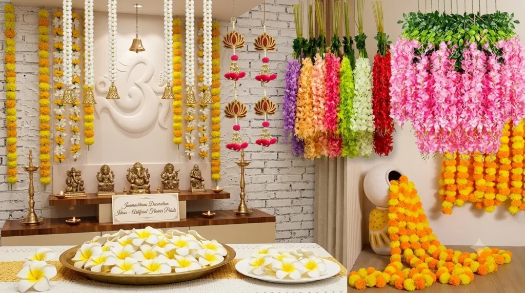 Janmashtami Decoration Ideas Artificial Flower Petals
