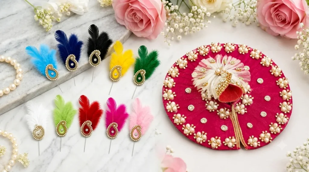 Janmashtami Decoration Ideas Krishna मुकुट
